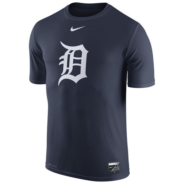 MLB Men Detroit Tigers Nike Authentic Collection Legend Logo 1.5 Performance TShirt Navy